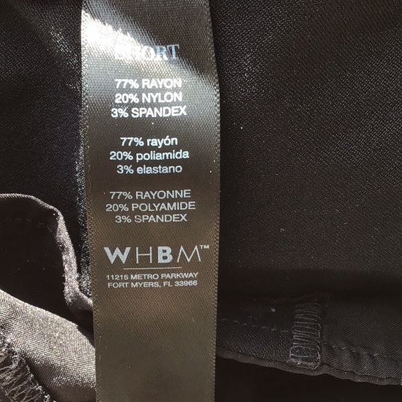 WHBM black pull on button  shorts - Picture 4 of 5